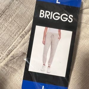 Brigg Women's Linen Blend Relaxed Fit Jogger